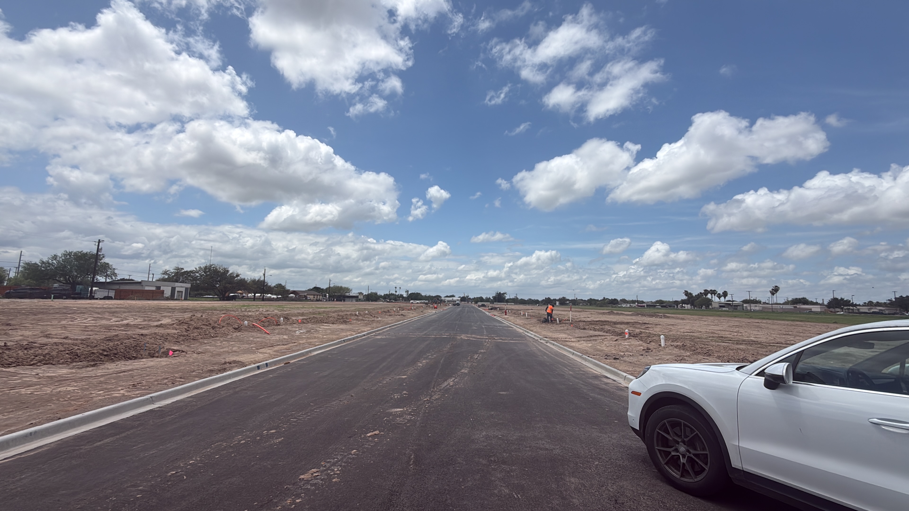 VCA subdivision road construction — South Texas