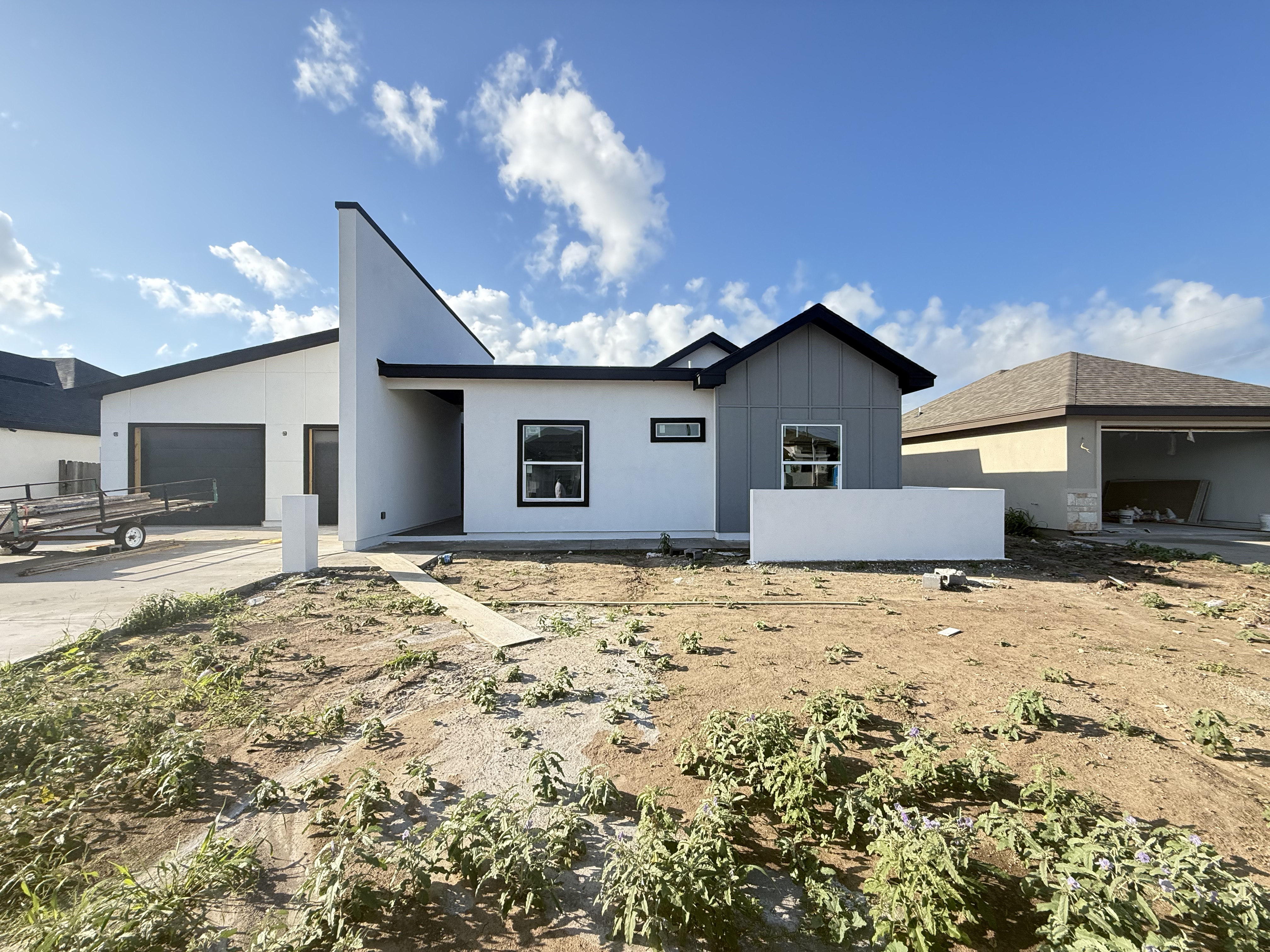 Modern Home Under Construction